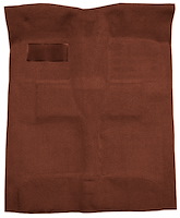 Molded Loop Carpet for 1955-1957 Chevy Bel Air, Nomad [OE-Style Jute Backing, Bench/Bucket Seats, Emberglow]