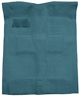 Molded Loop Carpet for 1955-1957 Chevy Bel Air, Nomad [OE-Style Jute Backing, Bench/Bucket Seats, Medium Blue]