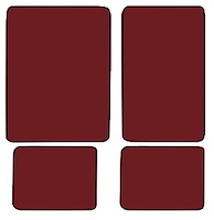 Molded Loop Floor Mats for 1966-1973 Ford Bronco [4-Piece, Maroon]