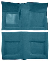 Molded Loop Carpet for 1965-1968 Ford Mustang Coupe [OE-Style Jute Backing, Ford Blue]