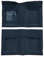 Molded Loop Carpet for 1965-1968 Ford Mustang Convertible [OE-Style Jute Backing, Dark Blue]