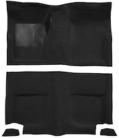 Molded Loop Carpet for 1965-1968 Ford Mustang Fastback [OE-Style Jute Backing, Black]