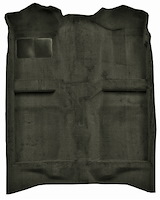 Molded Cut Pile Passenger Area Carpet for 1982-1986 Mercury Capri, 1982-1993 Ford Mustang [OE-Style Jute Backing, Gray]