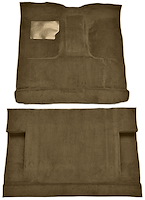 Molded Cut Pile Interior Carpet for 1975-1979 Ford F-250, F-350 [4WD, Crew Cab, OE-Style Jute Backing, Dark Saddle]