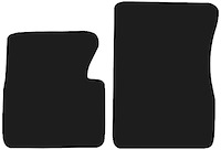 Molded Loop Floor Mats for 1955-1958 Chevrolet and GMC Trucks [2-Piece, Black]