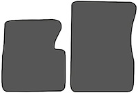 Molded Loop Floor Mats for 1959 Chevrolet and GMC Trucks [2-Piece, Gunmetal Gray]