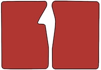 Molded Loop Floor Mats for 1960-1966 Chevrolet and GMC Trucks [2-Piece, Red]