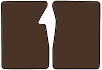 Molded Loop Floor Mats for 1960-1966 Chevrolet and GMC Trucks [2-Piece, Dark Brown]