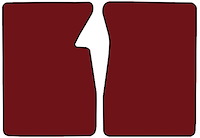 Molded Loop Floor Mats for 1960-1966 Chevrolet and GMC Trucks [2-Piece, Maroon]