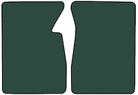 Molded Loop Floor Mats for 1960-1966 Chevrolet and GMC Trucks [2-Piece, Blue Green]