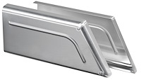 Aluminum Dash End Panels [Overall Dimensions: 10.325 in. Long x 4.620 in. High]