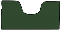 Molded Loop Floor Mats for 1967-1970 C Series Chevrolet and GMC Trucks [1-Piece, Automatic, Column Shift, Dark Green]