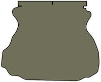 Molded Cut Pile Trunk Mat for 1994-2004 Ford Mustang [Smoke]