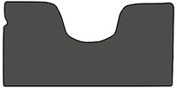 Molded Loop Floor Mats for 1967-1970 C Series Chevrolet and GMC Trucks [1-Piece, Automatic, Column Shift, Gunmetal Gray]