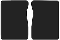 Molded Loop Floor Mats for 1971-1973 C/K Series Chevrolet and GMC Trucks [2-Piece, Automatic/4-Speed, High Tunnel, Black]