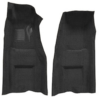 Molded Loop Front Interior Carpet for 1969 Chevrolet Corvette Coupe and Roadster [Automatic, OE-Style Jute Backing, Black]