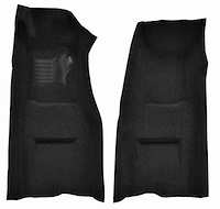 Molded Loop Front Interior Carpet for 1969-1970 Chevy Corvette Coupe and Roadster [Automatic, Mass Backing, Black]