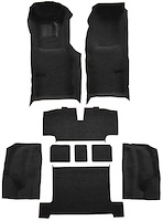 Molded Loop Complete Interior Carpet for 1969-1970 Chevy Corvette Coupe & Roadster [Automatic, OE-Style Jute Backing, Black]