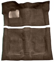 Molded Loop Carpet Fits Select 1973 Buick, Chevrolet, GMC, Oldsmobile, Pontiac A-Body [Mass Backing, Auto Trans, Dark Brown]