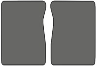Molded Cut Pile Floor Mats for 1974 C/K Series Chevrolet and GMC Trucks [2-Piece, Automatic/4-Speed, Charcoal]