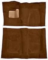 Molded Loop Carpet Fits Select 1973 Buick, Chevrolet, GMC, Oldsmobile, Pontiac A-Body [OE-Style Backing, 4-Speed,Dark Saddle]