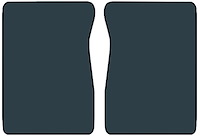 Molded Cut Pile Floor Mats for 1974 C/K Series Chevrolet and GMC Trucks [2-Piece, Automatic/4-Speed, Medium Blue]