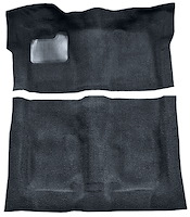 Molded Cut Pile Carpet Fits Select 1974-1975 Buick, Chevy, GMC, Olds., Pontiac A-Body [Mass Backing, Auto Trans, Navy Blue]