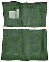 Molded Cut Pile Carpet for 1974-1975 Chevrolet El Camino, Malibu, Pontiac LeMans [OE-Style Backing, 4-Speed, Sage Green]