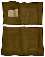 Molded Cut Pile Carpet for 1974-1975 Chevrolet El Camino, Malibu, Pontiac LeMans [Mass Backing, 4-Speed, Caramel]