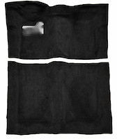 Molded Cut Pile Carpet for 1976 Chevrolet El Camino, GMC Sprint [Mass Backing, Auto/4spd Trans, Black]