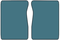 Molded Cut Pile Floor Mats for 1975-1980 C/K Series Chevrolet and GMC Trucks [2-Piece, Blue]