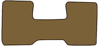 Molded Cut Pile Floor Mats for 1975-1980 C Series Chevrolet and GMC Trucks [1-Piece, Column Shift, Buckskin]