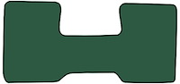 Molded Cut Pile Floor Mats for 1975-1980 C Series Chevrolet and GMC Trucks [1-Piece, Column Shift, Jade]