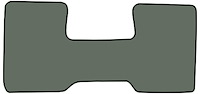 Molded Cut Pile Floor Mats for 1975-1980 C Series Chevrolet and GMC Trucks [1-Piece, Column Shift, Dove]