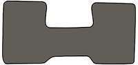 Molded Cut Pile Floor Mats for 1975-1980 C Series Chevrolet and GMC Trucks [1-Piece, Column Shift, Charcoal]