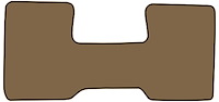 Molded Cut Pile Floor Mats for 1981-1986 C Series Chevrolet and GMC Trucks [1-Piece, Column Shift, Doeskin]