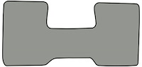 Molded Cut Pile Floor Mats for 1981-1986 C Series Chevrolet and GMC Trucks [1-Piece, Column Shift, Silver]