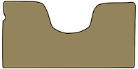 Molded Loop Floor Mats for 1967-1970 C Series Chevrolet and GMC Trucks [1-Piece, Automatic, Column Shift, Fawn Sandalwood]