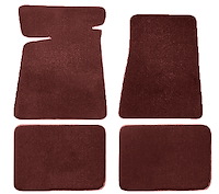 Molded Cut Pile Floor Mats for 1978-1981 Buick Regal, 1984-1987 Buick Regal Grand National [4-Piece, Claret/Oxblood]