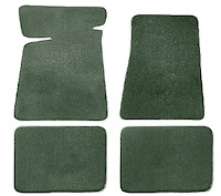 Molded Cut Pile Floor Mats Fits Select 1978-1987 Buick, Chevrolet, Oldsmobile, Ponitac Models [4-Piece, Sage Green]