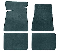 Molded Cut Pile Floor Mats Fits Select 1978-1987 Buick, Chevrolet, Oldsmobile, Ponitac Models [4-Piece, Federal Blue]