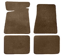 Molded Cut Pile Floor Mats Fits Select 1978-1987 Buick, Chevrolet, Oldsmobile, Ponitac Models [4-Piece, Cognac]