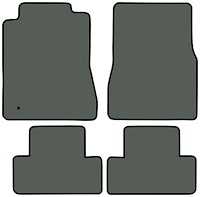 Molded Cut Pile Floor Mats for 2005-2009 Ford Mustang [No Logo, 4-Piece, Opal]