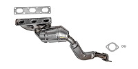 Catalytic Converter Fits 2000 BMW 323Ci, 1999-2000 323i, 528i, Z3, 1999 BMW 323is w/2.5l, 2.8L I6 Eng. [Front]