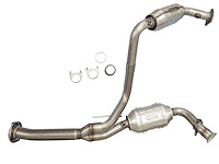 Catalytic Converter Fits Select 2007-2010 Chevrolet Silverado & GMC Sierra 2500HD, 3500HD w/6.0L, 8.1L V8 Eng. [Front]