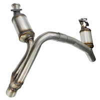 Catalytic Converter Fits 2007 Chrysler Aspen w/4.7L V8, 2007-2009 Dodge Durango w/3.7L V6 & 4.7L V8 Eng. [Front]