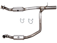 Catalytic Converter Fits 2009-2014 Ford E150, E250 & E350 Super Duty w/5.4L V8 Eng. [Front]