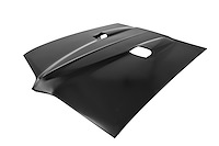 Hood for 1967-1969 Pontiac Firebird 400 w/Dual Scoop [Steel]
