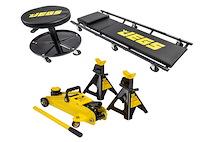 Hydraulic Utility Floor Jack, Jack Stands, Creeper, and Air Seat