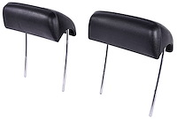 Bucket Seat Headrests Fit Select 1970-1972 Buick, Chevy, Oldsmobile Pontiac Models [Black, Pair]